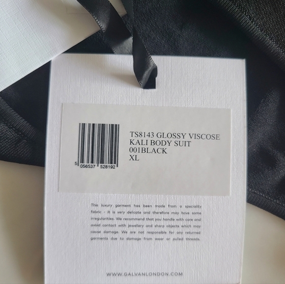 GALVAN LONDON Kali Bodysuit, Size Extra Large, Black, NWT - Picture 14 of 16